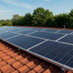 solar-panels-red-tile-roof-with-clear-blue-sky-background